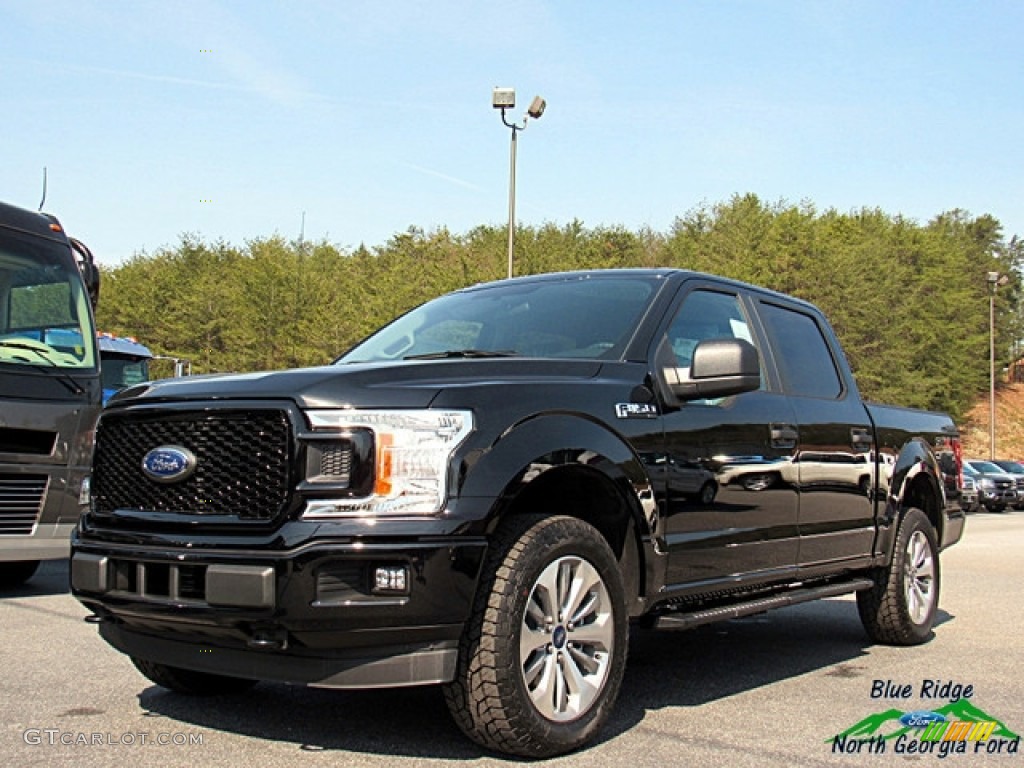 2018 F150 STX SuperCrew 4x4 - Shadow Black / Earth Gray photo #1