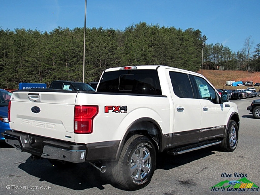 2018 F150 Lariat SuperCrew 4x4 - White Platinum / Light Camel photo #5