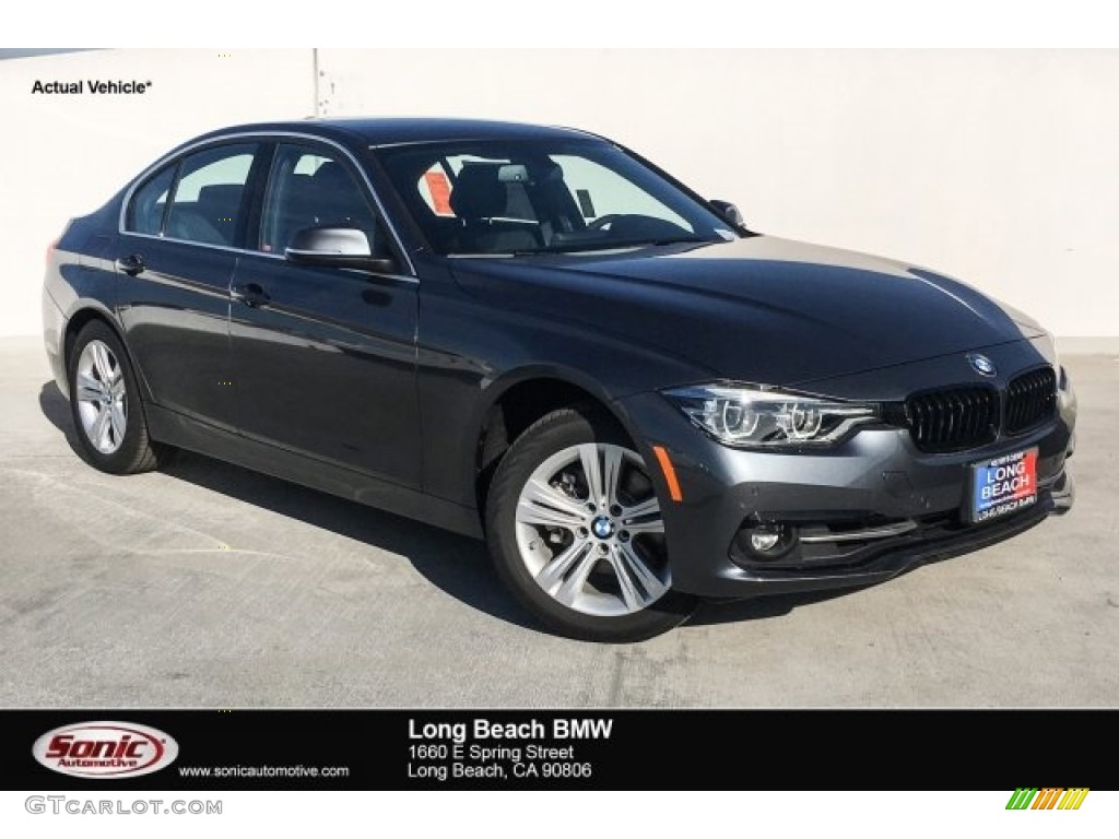 2018 3 Series 330i Sedan - Mineral Grey Metallic / Black photo #1