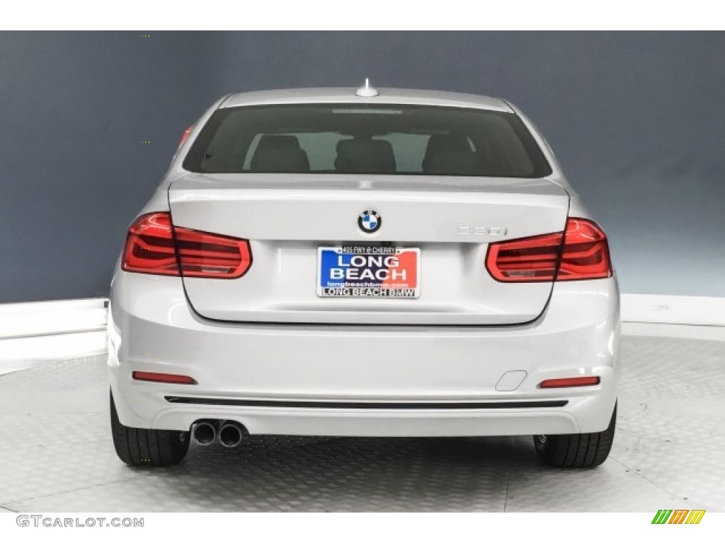 2018 3 Series 330i Sedan - Glacier Silver Metallic / Black photo #4