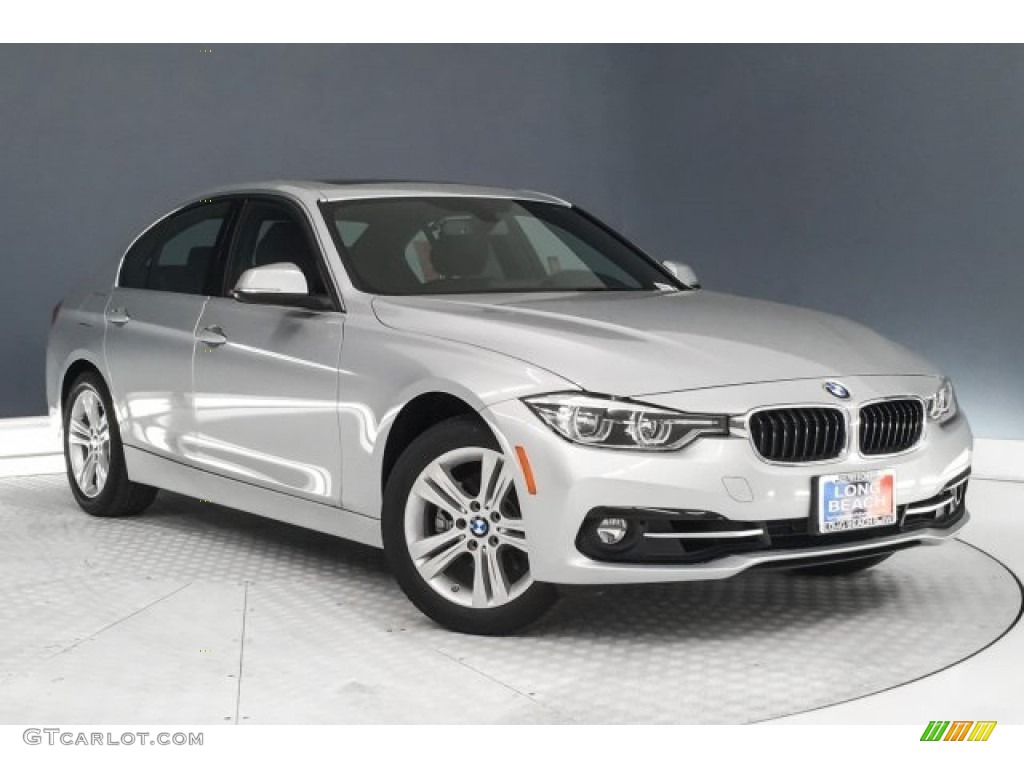 2018 3 Series 330i Sedan - Glacier Silver Metallic / Black photo #12