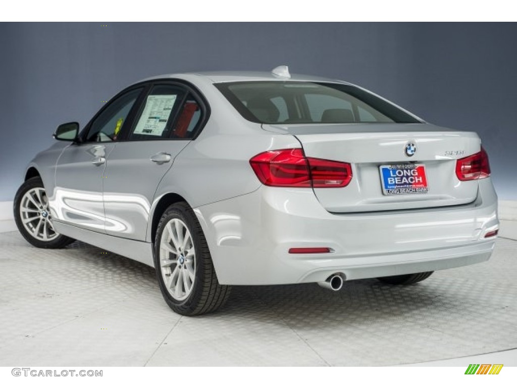 2018 3 Series 320i Sedan - Glacier Silver Metallic / Black photo #3