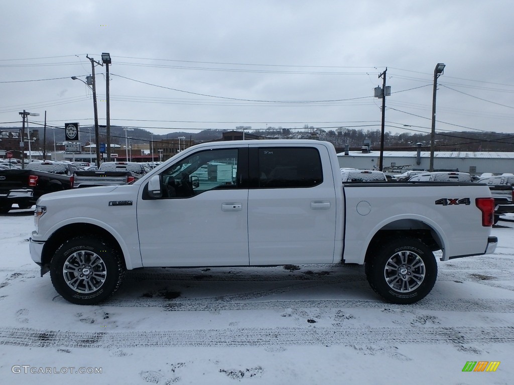 2018 F150 Lariat SuperCrew 4x4 - Oxford White / Black photo #6