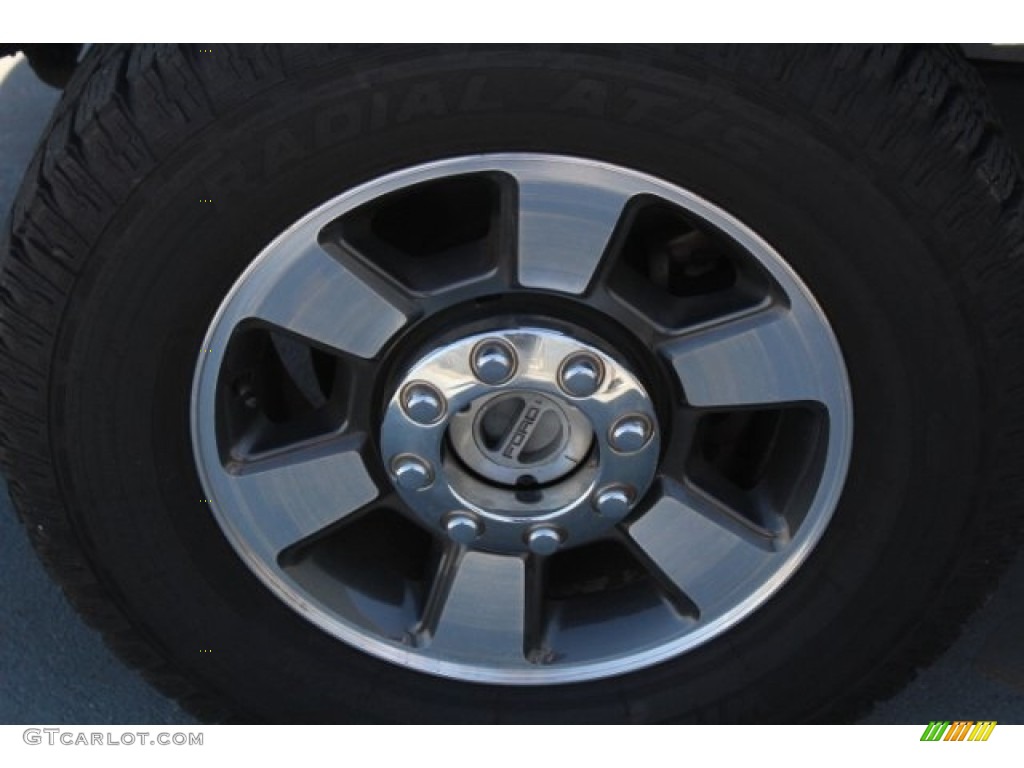 2012 F250 Super Duty Lariat Crew Cab 4x4 - Sterling Grey Metallic / Black photo #4