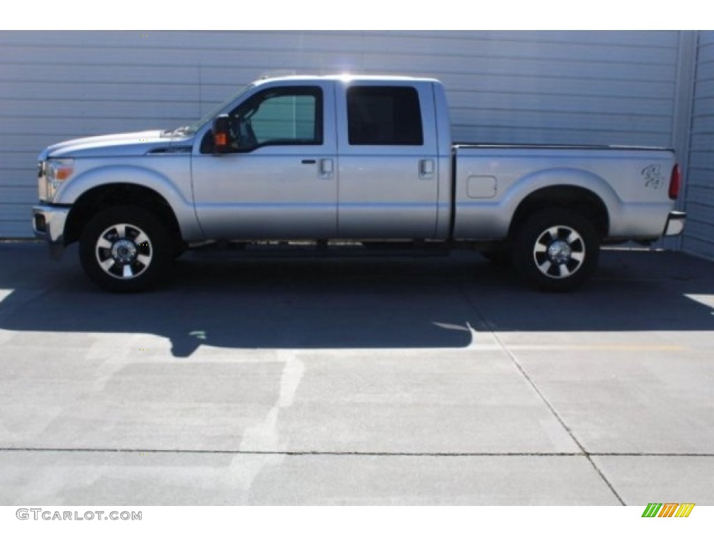 2012 F250 Super Duty Lariat Crew Cab 4x4 - Sterling Grey Metallic / Black photo #6