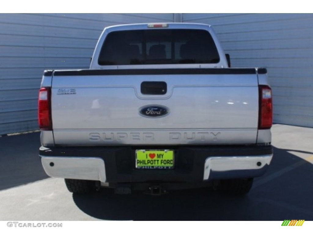 2012 F250 Super Duty Lariat Crew Cab 4x4 - Sterling Grey Metallic / Black photo #8