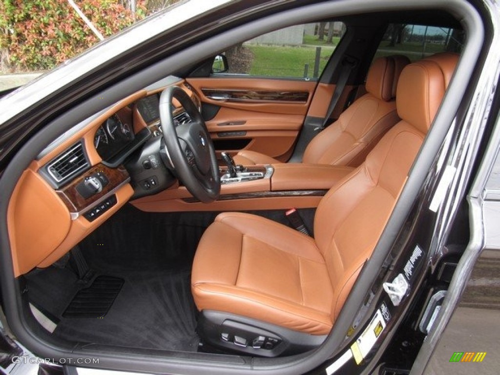 Individual Caramel/Black Interior 2013 BMW 7 Series 760Li Sedan Photo #125955111