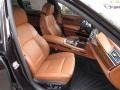 2013 BMW 7 Series Individual Caramel/Black Interior Front Seat Photo