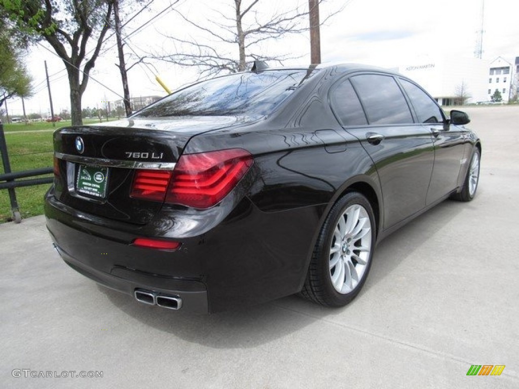 2013 7 Series 760Li Sedan - Individual Ruby Black Metallic / Individual Caramel/Black photo #7