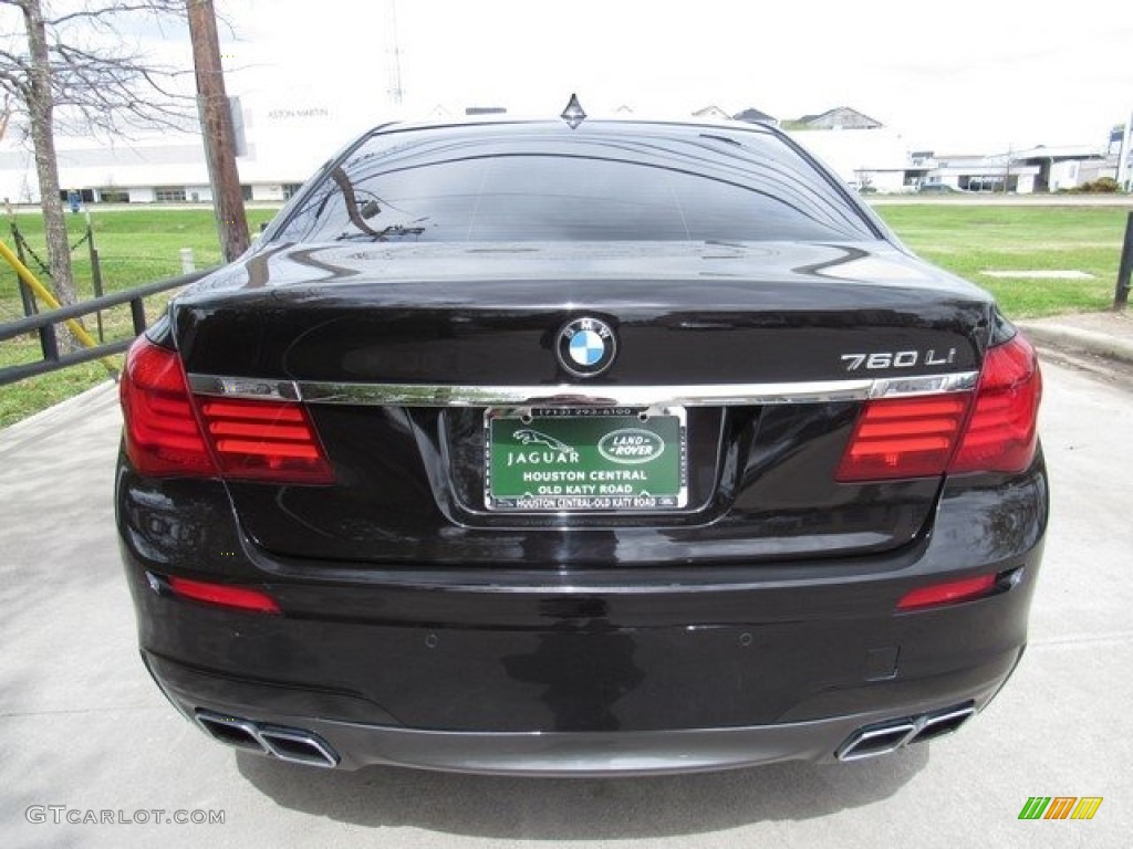 2013 7 Series 760Li Sedan - Individual Ruby Black Metallic / Individual Caramel/Black photo #8