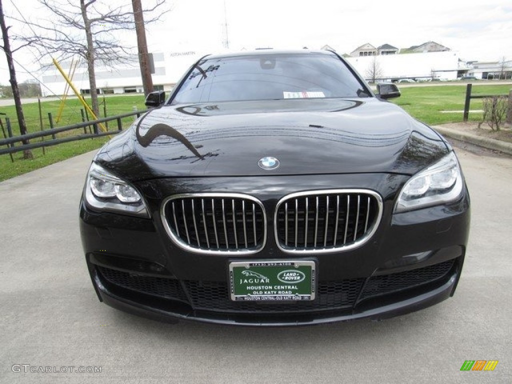 2013 7 Series 760Li Sedan - Individual Ruby Black Metallic / Individual Caramel/Black photo #9