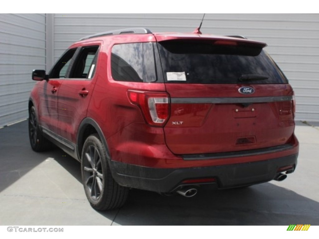 2018 Explorer XLT - Ruby Red / Ebony Black photo #6