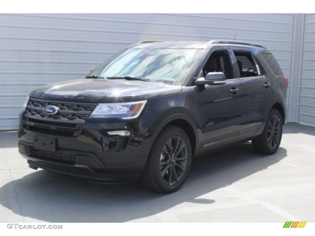 2018 Explorer XLT - Shadow Black / Ebony Black photo #3