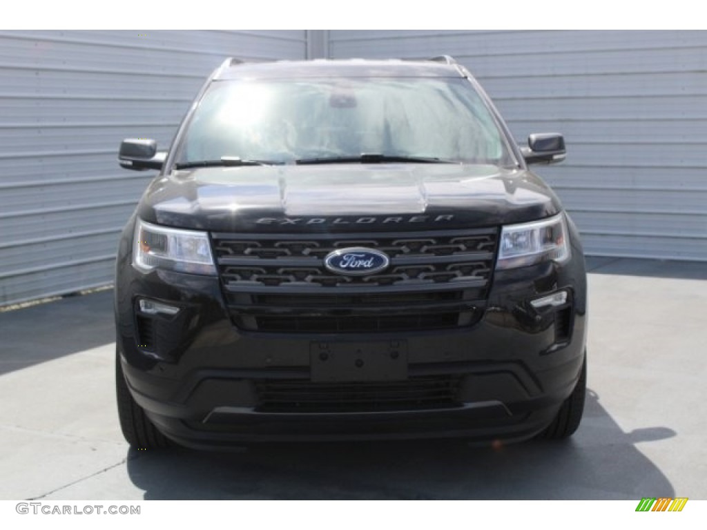 2018 Explorer XLT - Shadow Black / Ebony Black photo #2