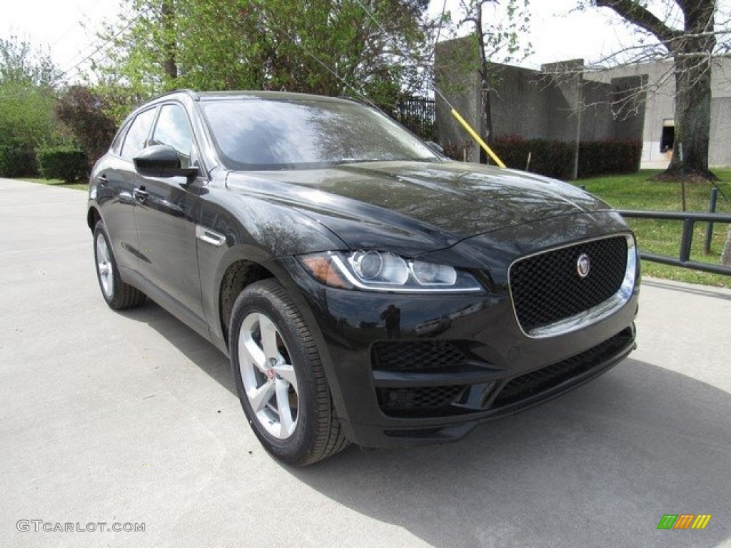 Santorini Black Metallic 2018 Jaguar F-PACE 25t AWD Premium Exterior Photo #125957535