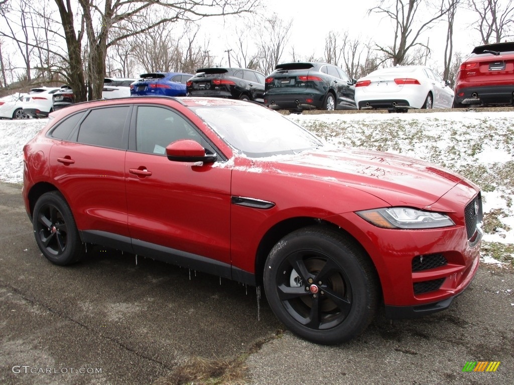 Firenze Red Metallic 2018 Jaguar F-PACE 30t AWD Prestige Exterior Photo #125957574