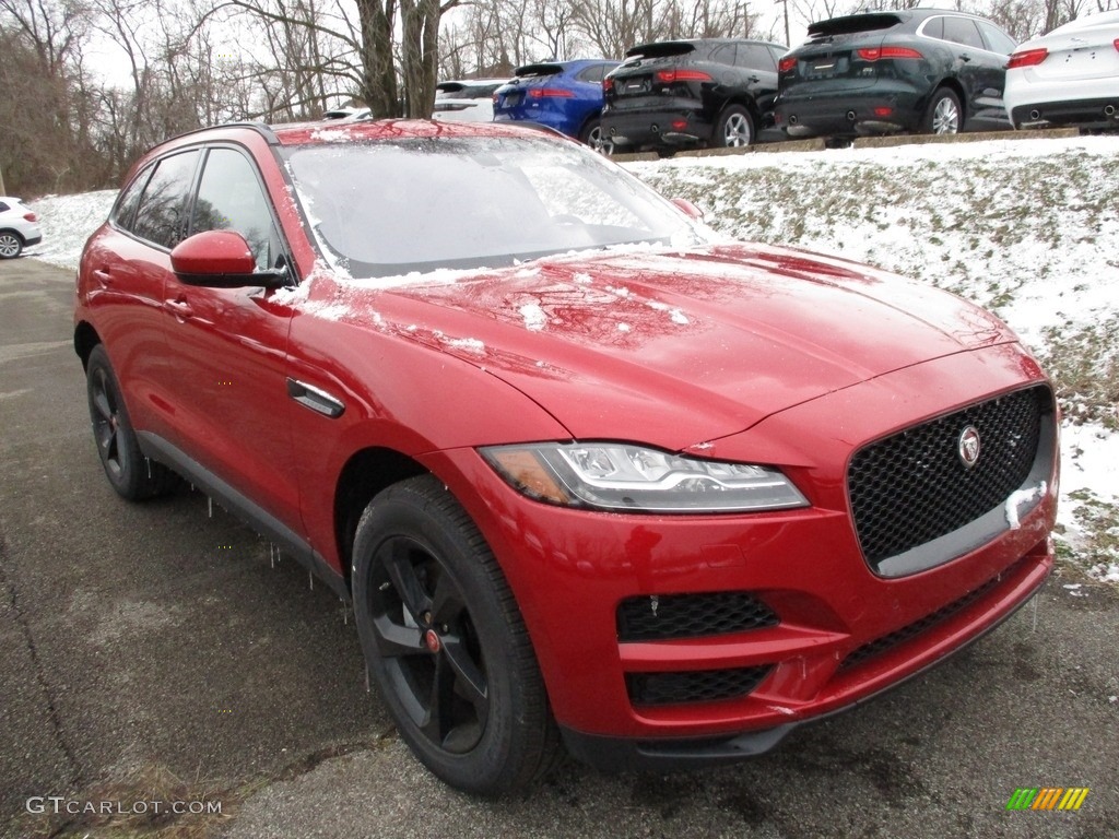Firenze Red Metallic 2018 Jaguar F-PACE 30t AWD Prestige Exterior Photo #125957762