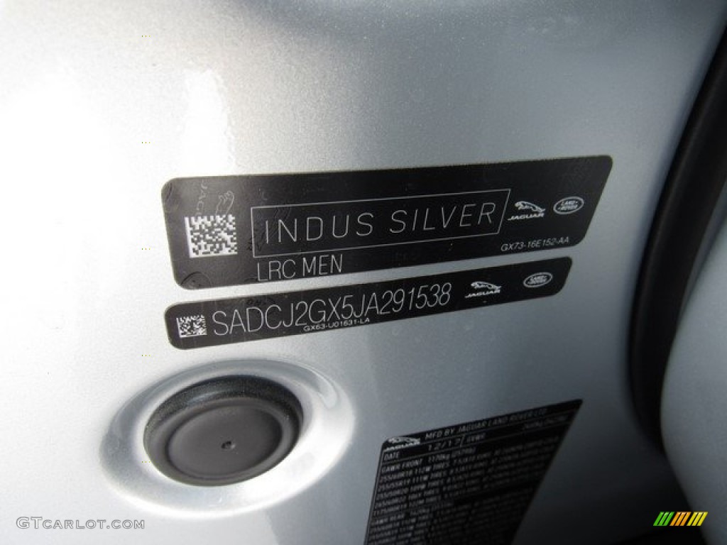 2018 F-PACE 30t AWD Premium - Indus Silver Metallic / Ebony photo #39