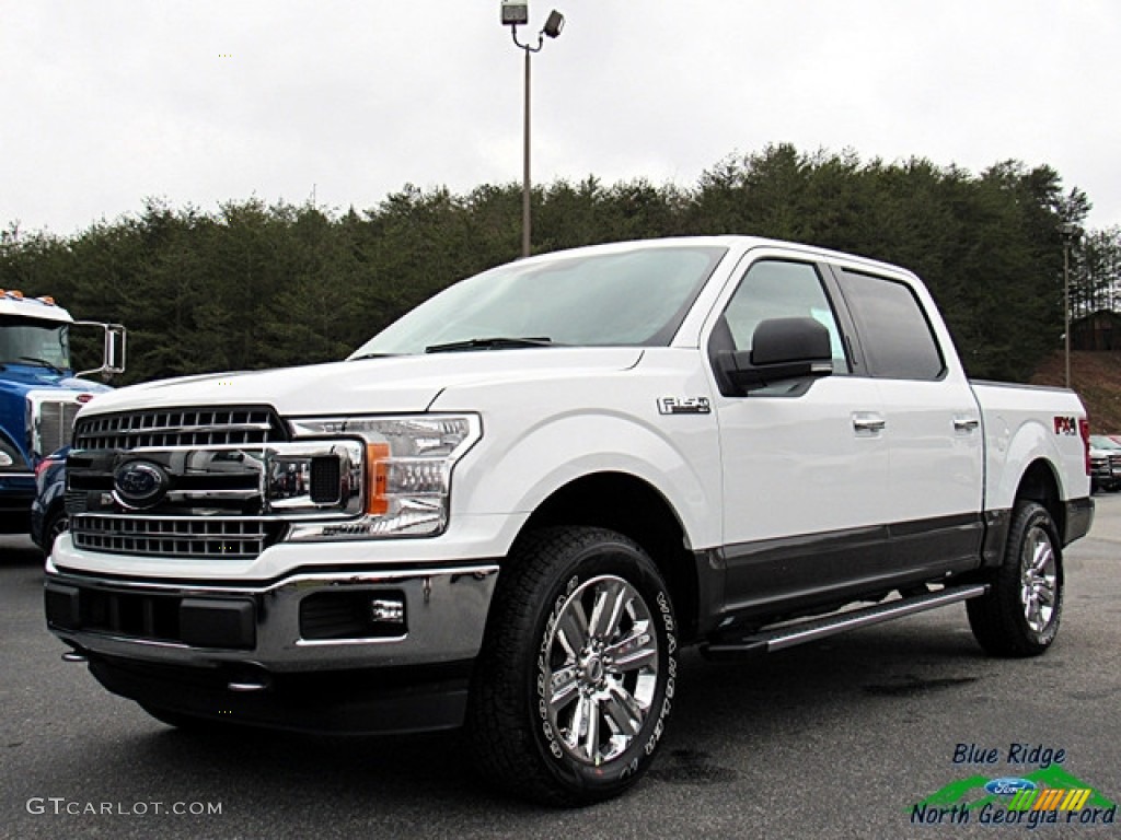 2018 F150 XLT SuperCrew 4x4 - Oxford White / Earth Gray photo #1