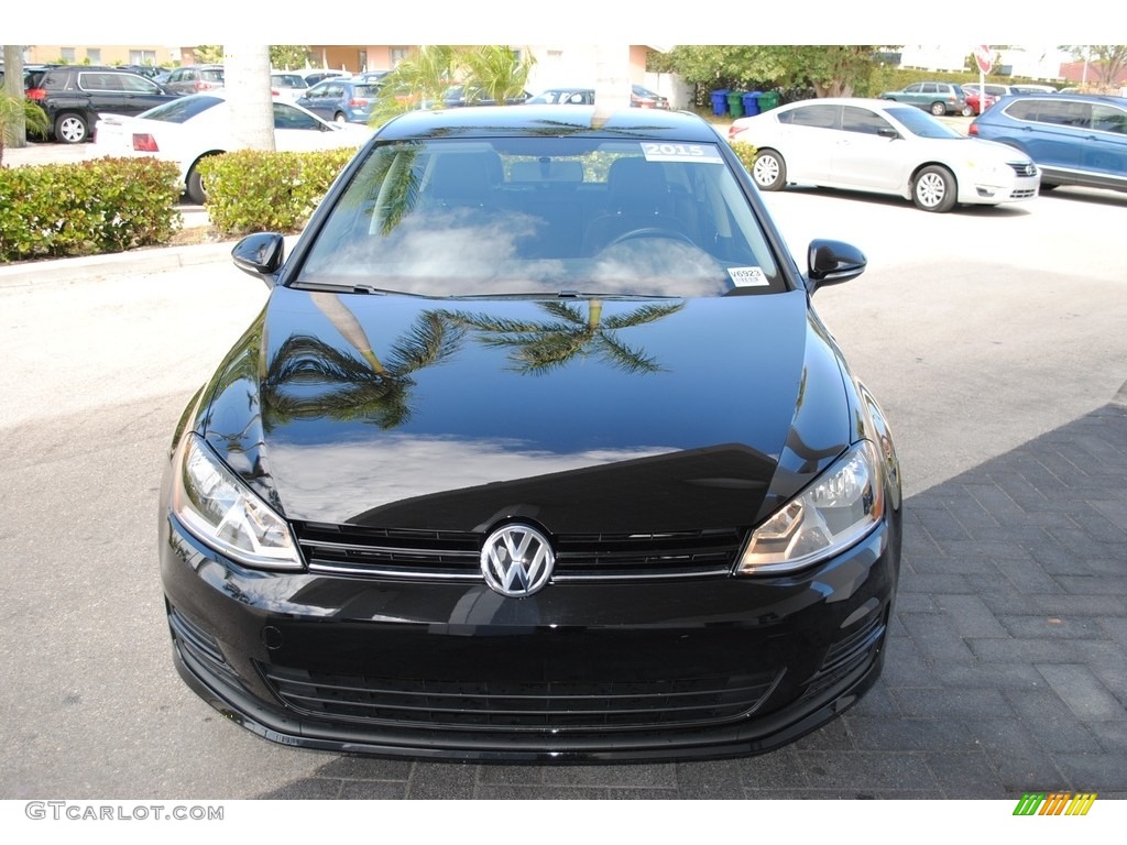 2015 Golf 4 Door 1.8T S - Black / Black photo #3