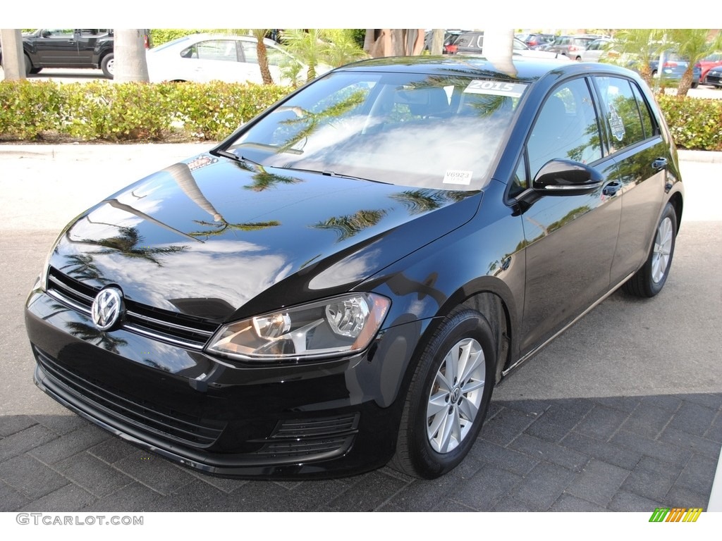 2015 Golf 4 Door 1.8T S - Black / Black photo #4