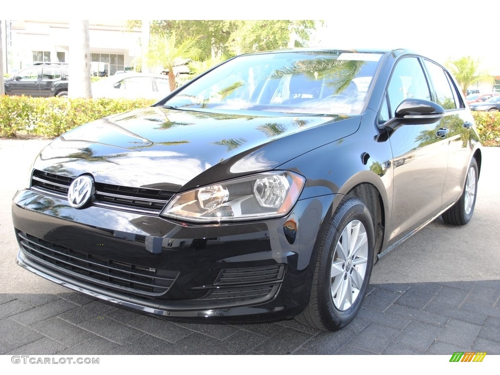 2015 Golf 4 Door 1.8T S - Black / Black photo #5