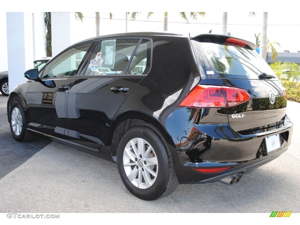 2015 Golf 4 Door 1.8T S - Black / Black photo #7