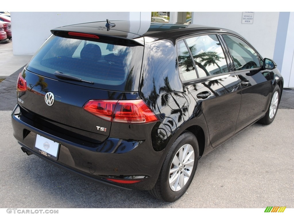 2015 Golf 4 Door 1.8T S - Black / Black photo #9