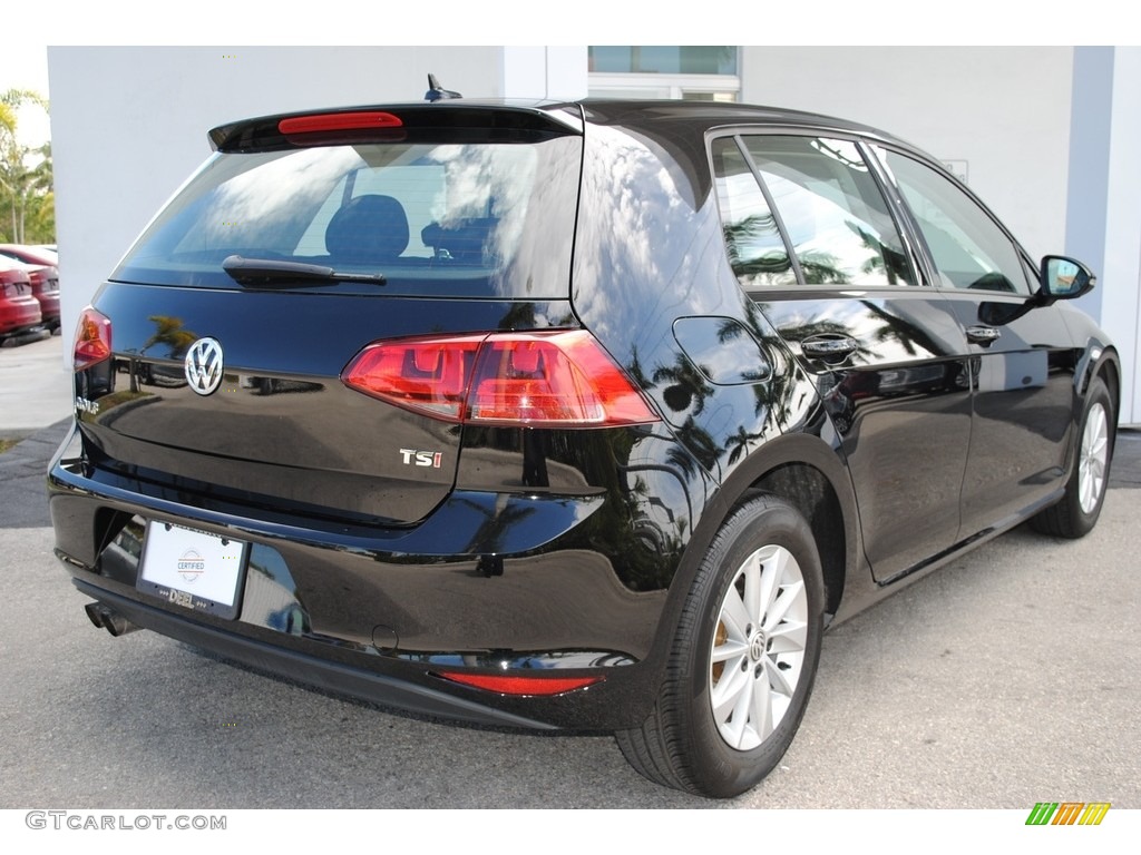 2015 Golf 4 Door 1.8T S - Black / Black photo #10