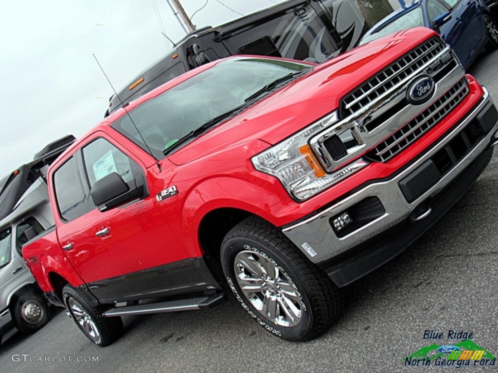 2018 F150 XLT SuperCrew 4x4 - Race Red / Earth Gray photo #33