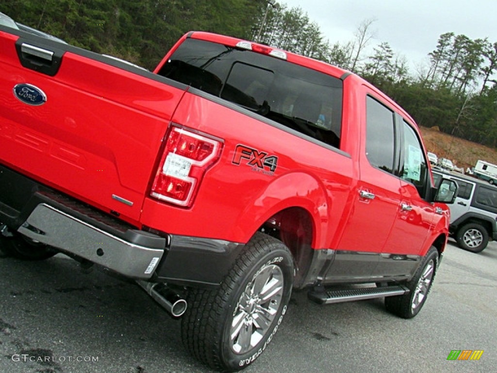 2018 F150 XLT SuperCrew 4x4 - Race Red / Earth Gray photo #34