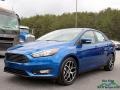 Lightning Blue 2018 Ford Focus SE Sedan