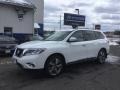 Moonlight White 2013 Nissan Pathfinder Platinum 4x4