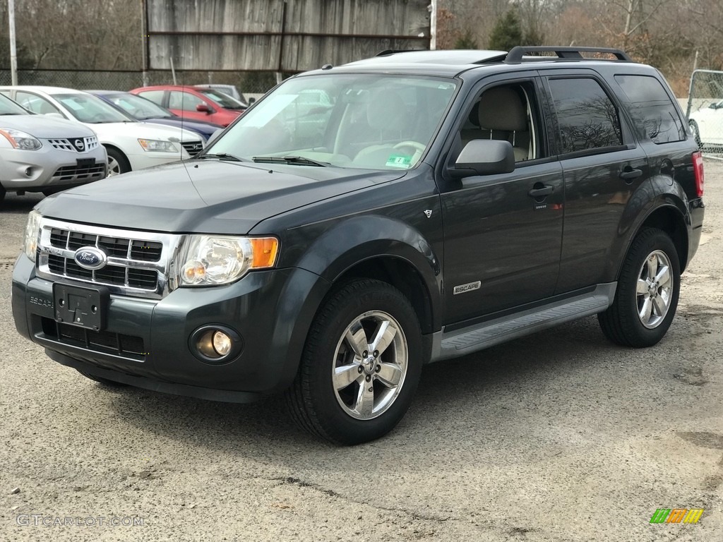 2008 Escape XLT V6 4WD - Tungsten Grey Metallic / Charcoal photo #2