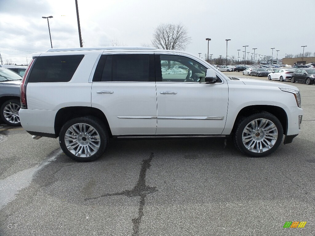 Crystal White Tricoat 2018 Cadillac Escalade Platinum 4WD Exterior Photo #125960783