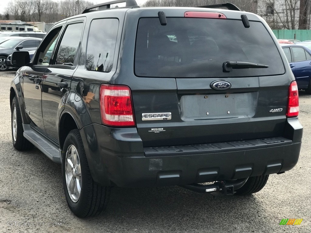 2008 Escape XLT V6 4WD - Tungsten Grey Metallic / Charcoal photo #5