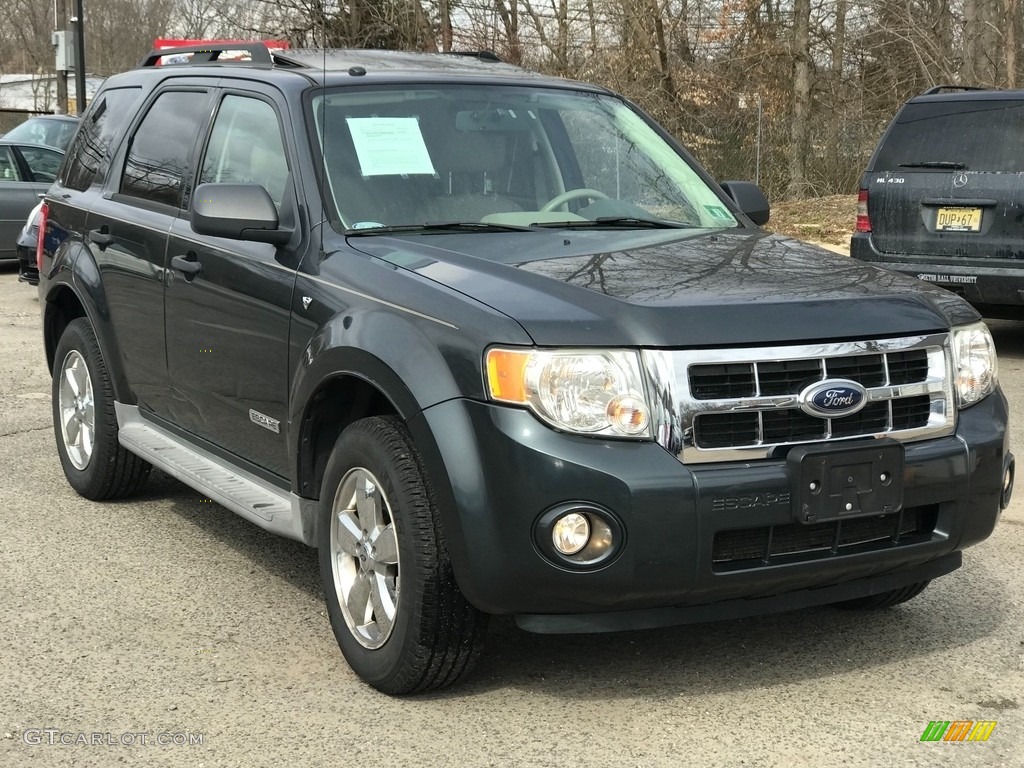 2008 Escape XLT V6 4WD - Tungsten Grey Metallic / Charcoal photo #9