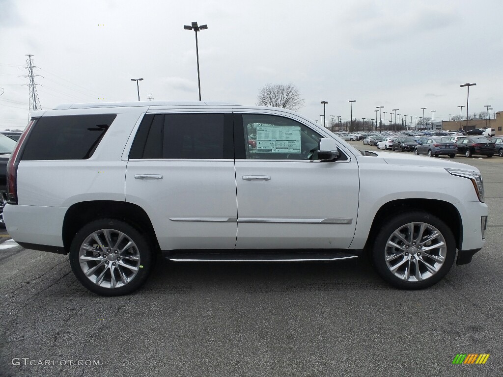 Crystal White Tricoat 2018 Cadillac Escalade Luxury 4WD Exterior Photo #125961313