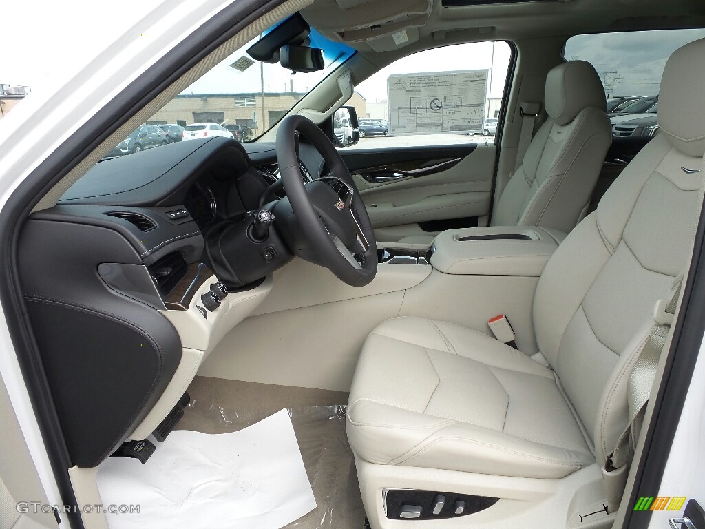 Shale/Jet Black Interior 2018 Cadillac Escalade ESV Luxury 4WD Photo #125961797