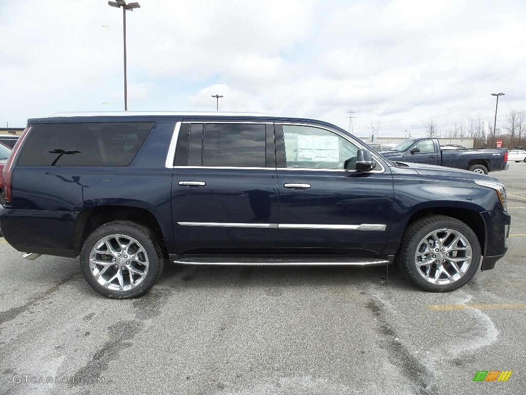 Dark Adriatic Blue Metallic 2018 Cadillac Escalade ESV Luxury 4WD Exterior Photo #125961857