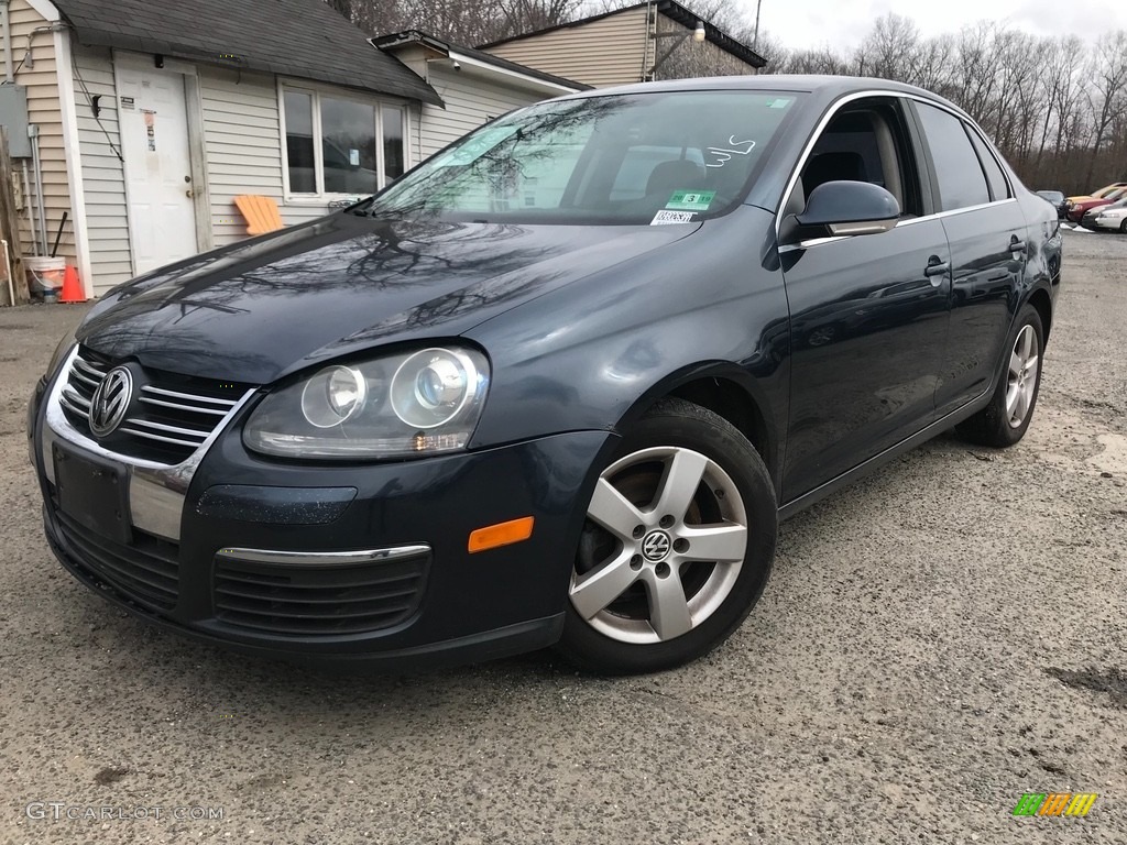 2008 Jetta SE Sedan - Laser Blue Metallic / Anthracite Black photo #1