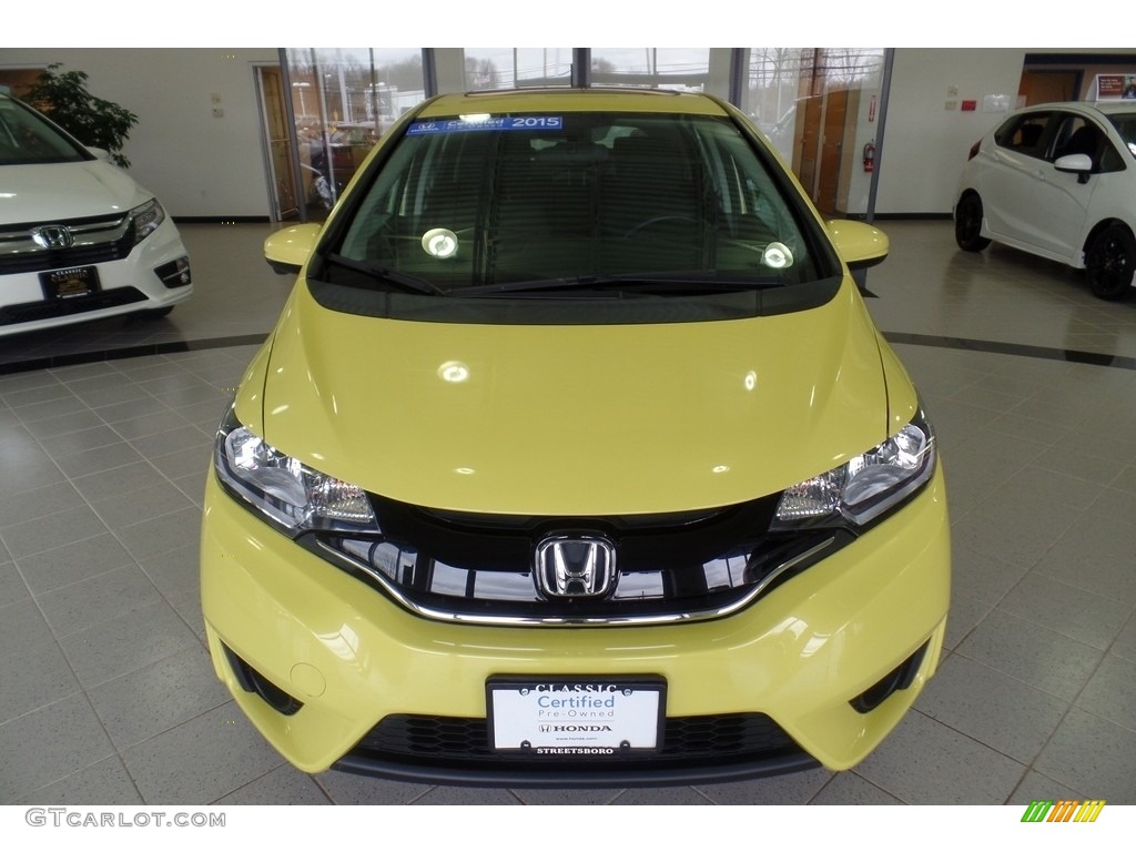 2015 Fit EX - Mystic Yellow Pearl / Black photo #2