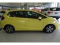 2015 Mystic Yellow Pearl Honda Fit EX  photo #4