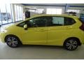 2015 Mystic Yellow Pearl Honda Fit EX  photo #10