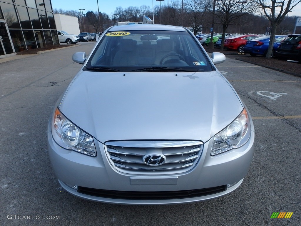 2010 Elantra GLS - Liquid Silver / Beige photo #8