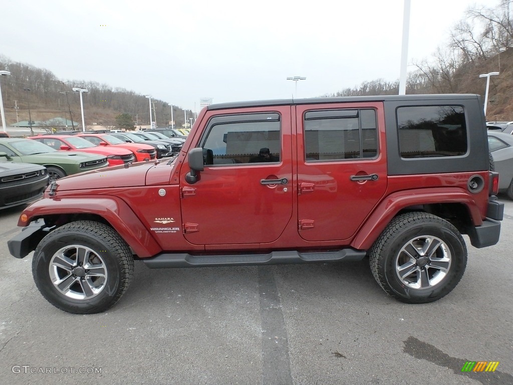 2010 Wrangler Unlimited Sahara 4x4 - Red Rock Crystal Pearl / Dark Slate Gray/Medium Slate Gray photo #2