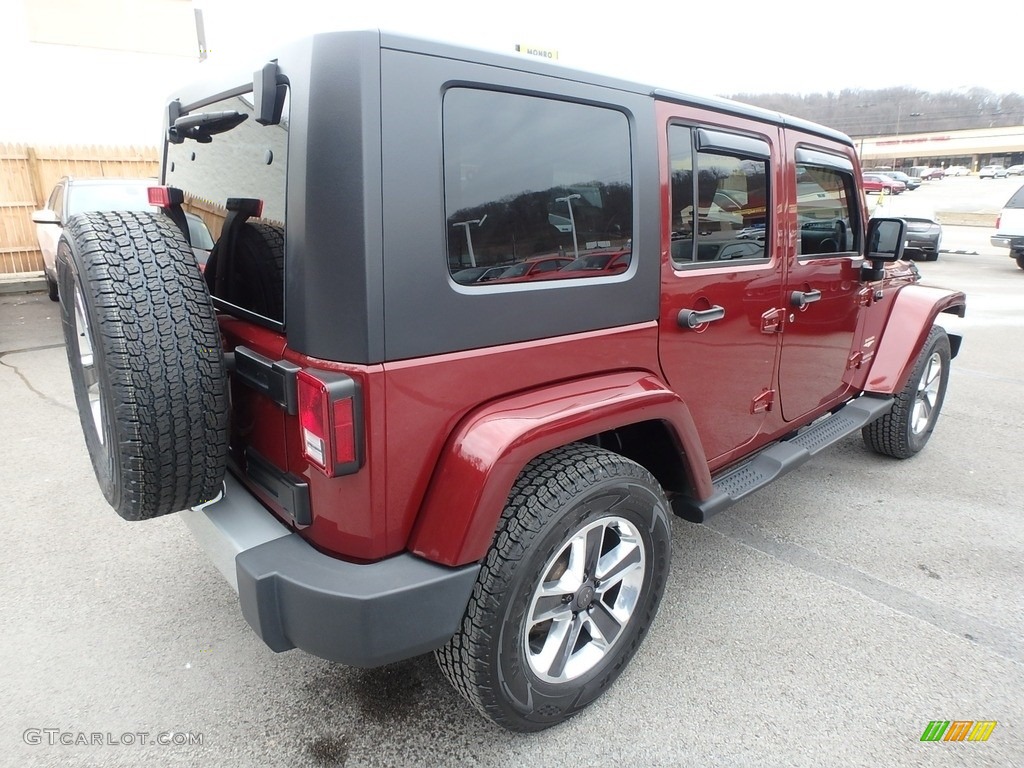 2010 Wrangler Unlimited Sahara 4x4 - Red Rock Crystal Pearl / Dark Slate Gray/Medium Slate Gray photo #6