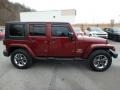 2010 Red Rock Crystal Pearl Jeep Wrangler Unlimited Sahara 4x4  photo #7