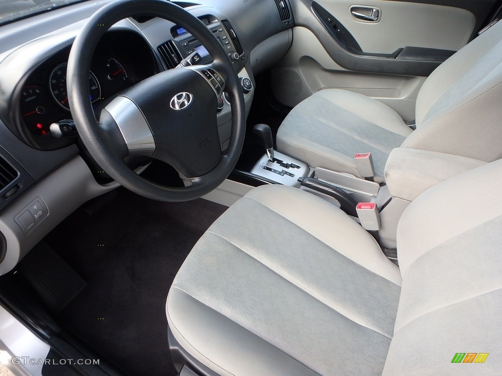 2010 Elantra GLS - Liquid Silver / Beige photo #20