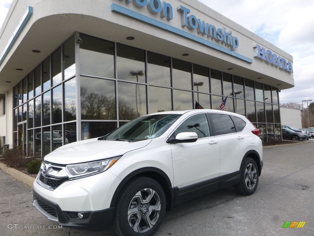 2018 CR-V EX AWD - White Diamond Pearl / Black photo #1